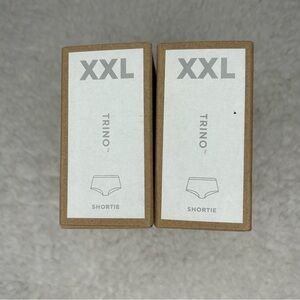 Allbirds Women’s Shortie Underwear XXL Kaikoura White 2 Pack NWT